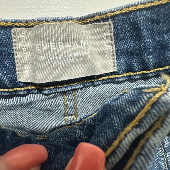 Everlane Women's The Original Cheeky Straight Leg Jeans in Deep Blue Size 25 - Picture 2 of 6